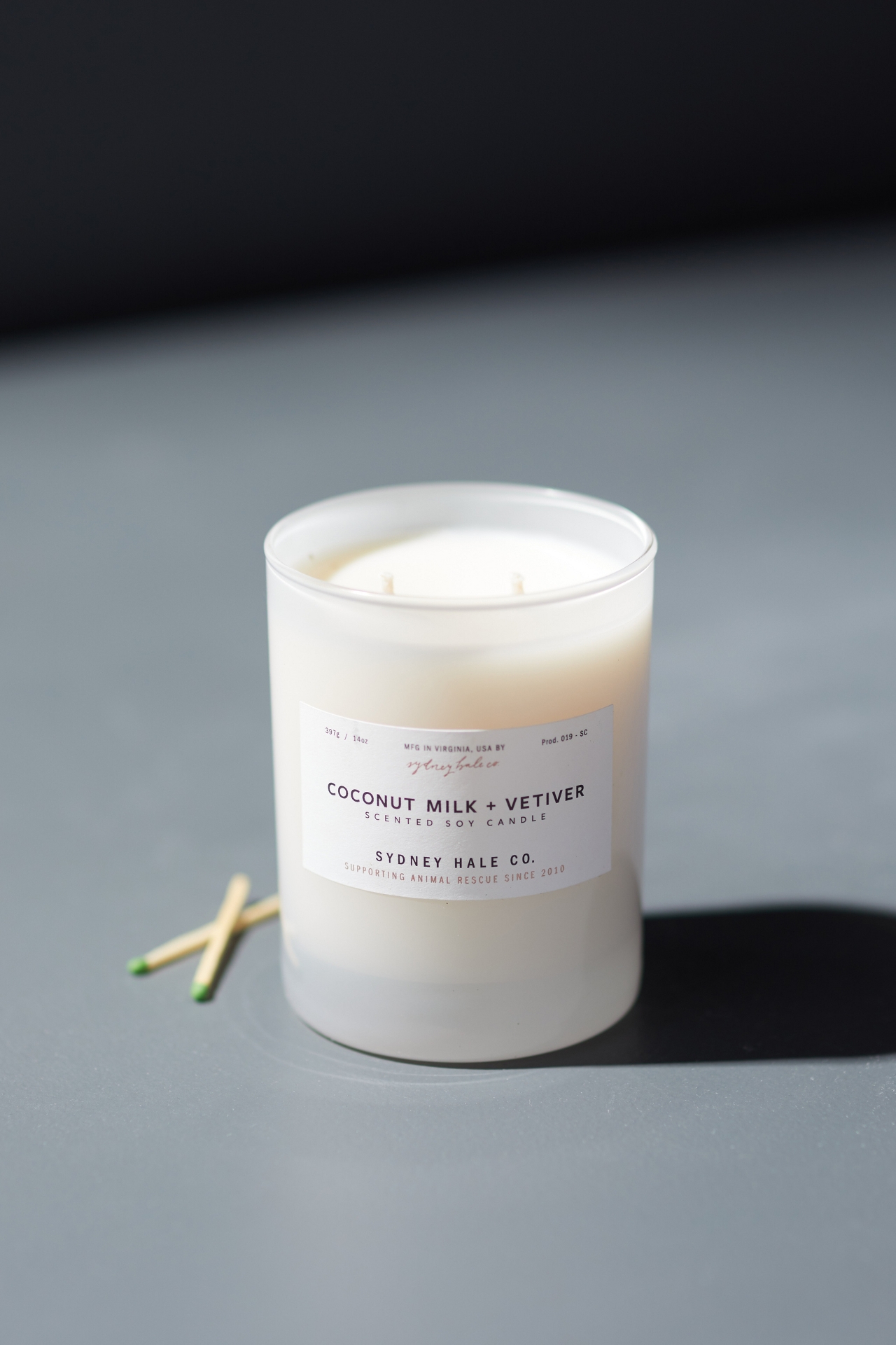 Sydney Hale Candle, Coconut Milk + Vetiver