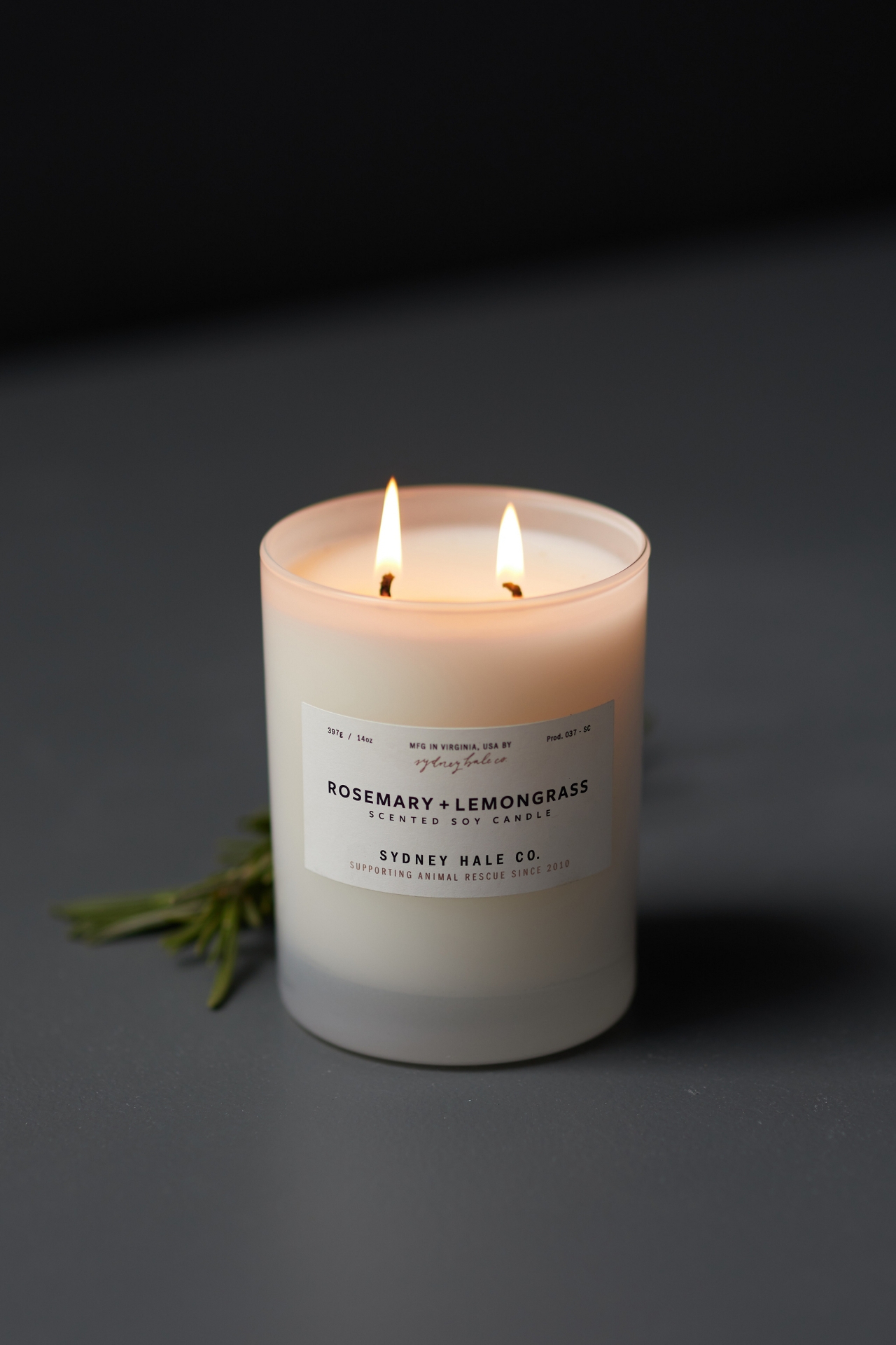 Sydney Hale Candle, Rosemary + Lemongrass