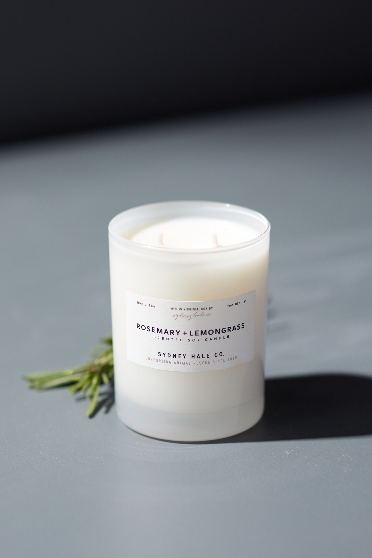 Sydney Hale Candle, Rosemary + Lemongrass