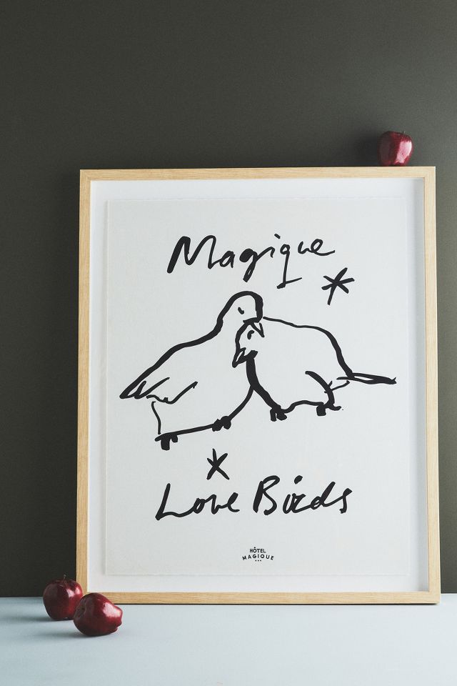 MAGIQUE LOVE BIRDS by Milou Neelen - Hôtel Magique on Artfully Walls