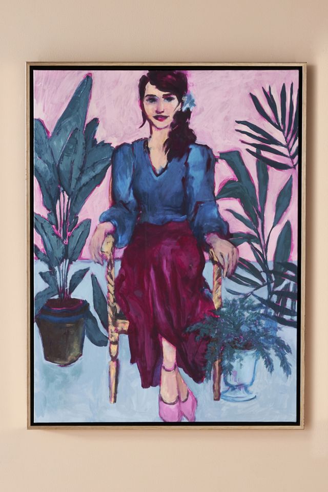 Her Portrait With Ferns III Wall Art #1