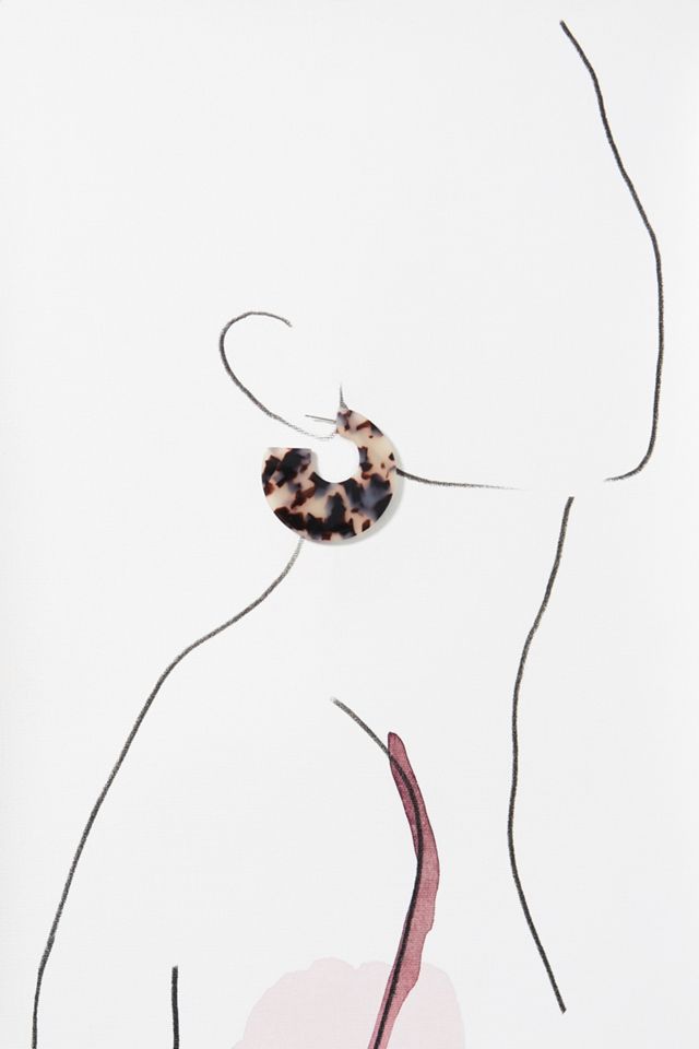 Tobi Resin Hoop Earrings #2