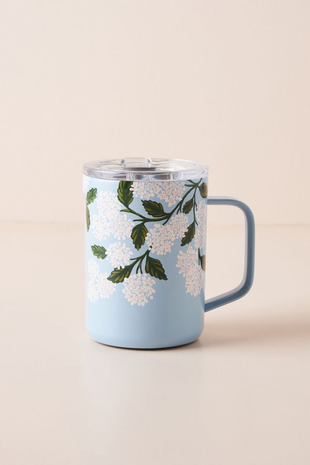 Corkcicle 16 oz Rifle Paper Co. Blue Hydrangea Coffee Mug - Macy's