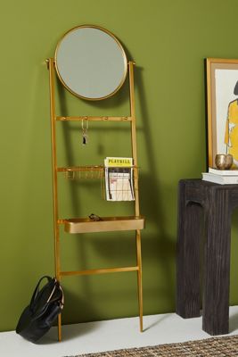 Adrianne Storage Ladder Mirror