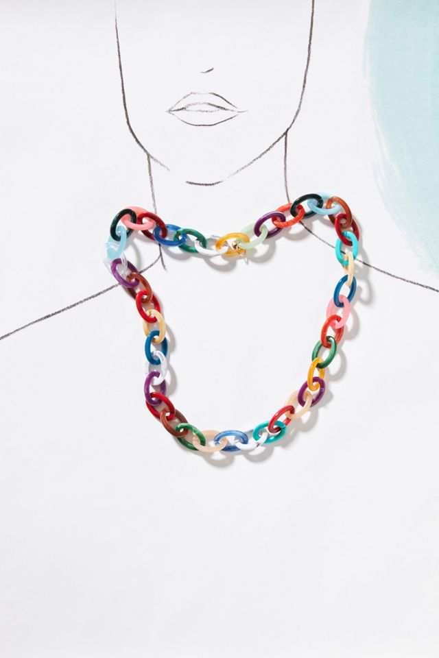 Maison Irem Resin Chain Necklace #2