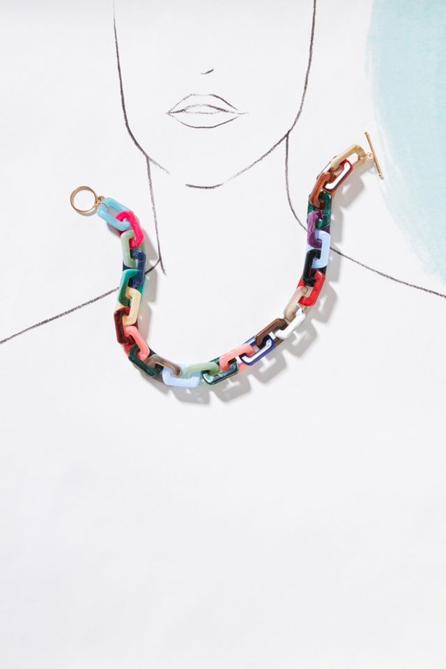 Maison Irem Squared Resin Chain Necklace #2