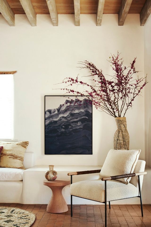 Woven Seagrass Floor Vase #3