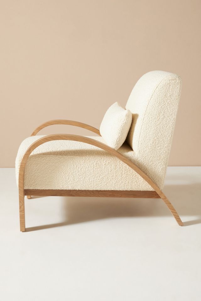 Bouclé Bentwood Armchair #3