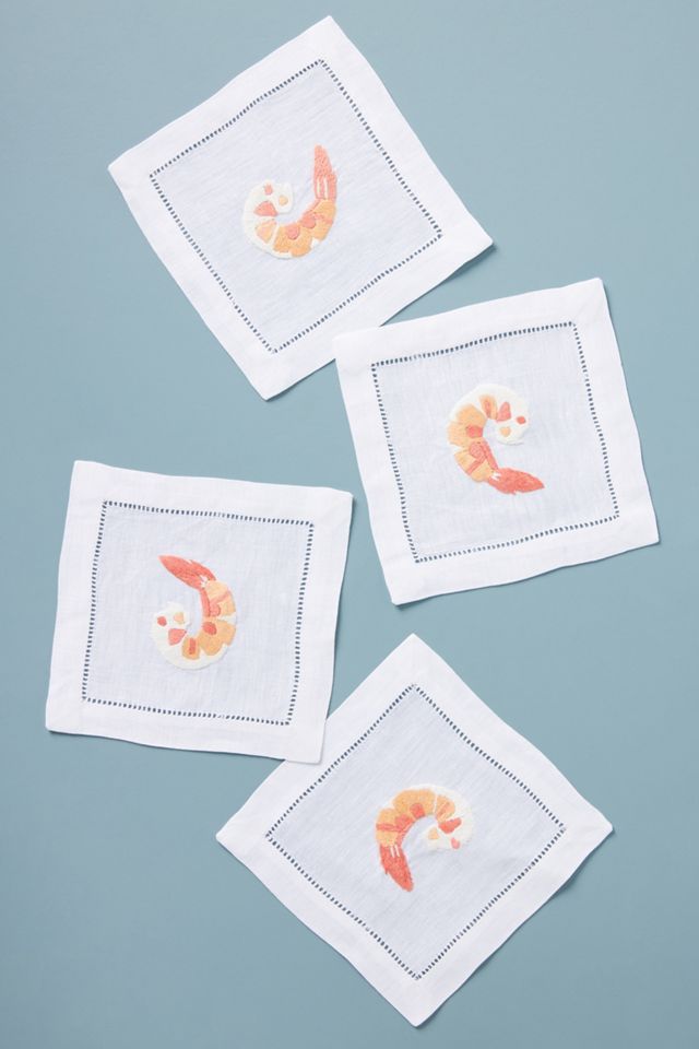 Chefanie Embroidered Napkins, Set of 4 AnthroLiving