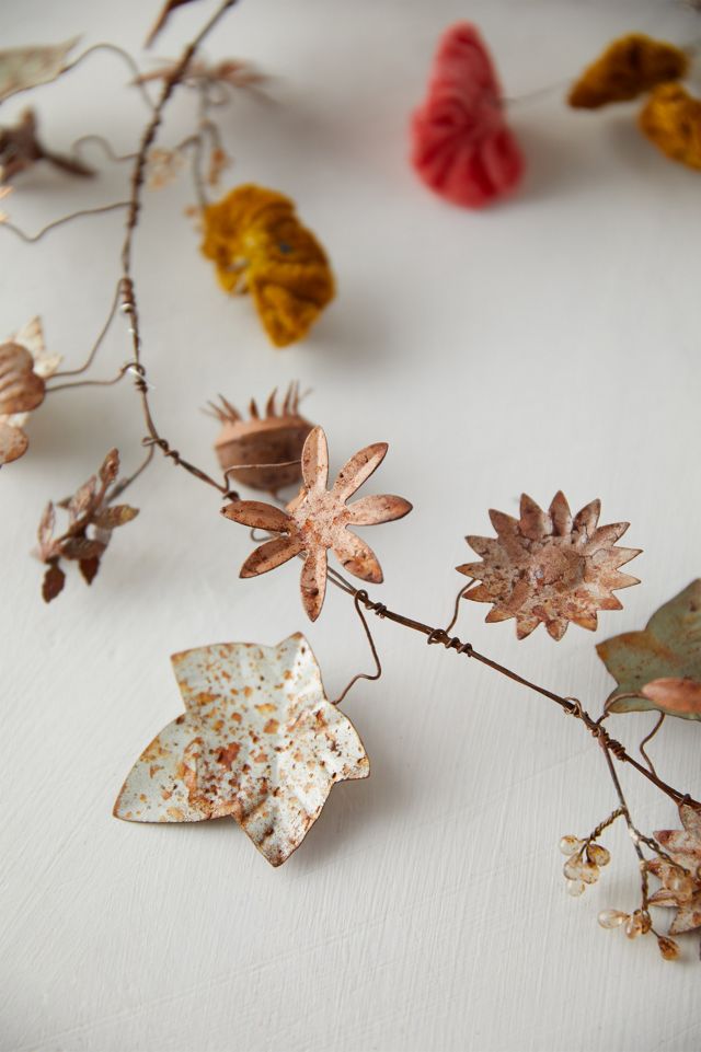 Spring Botanicals Iron + Velvet Garland #2
