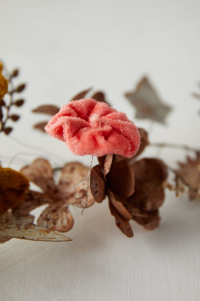 Spring Botanicals Iron + Velvet Garland #3