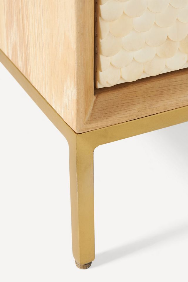 Pisces Bone Inlay & Oak Five-Drawer Dresser #3