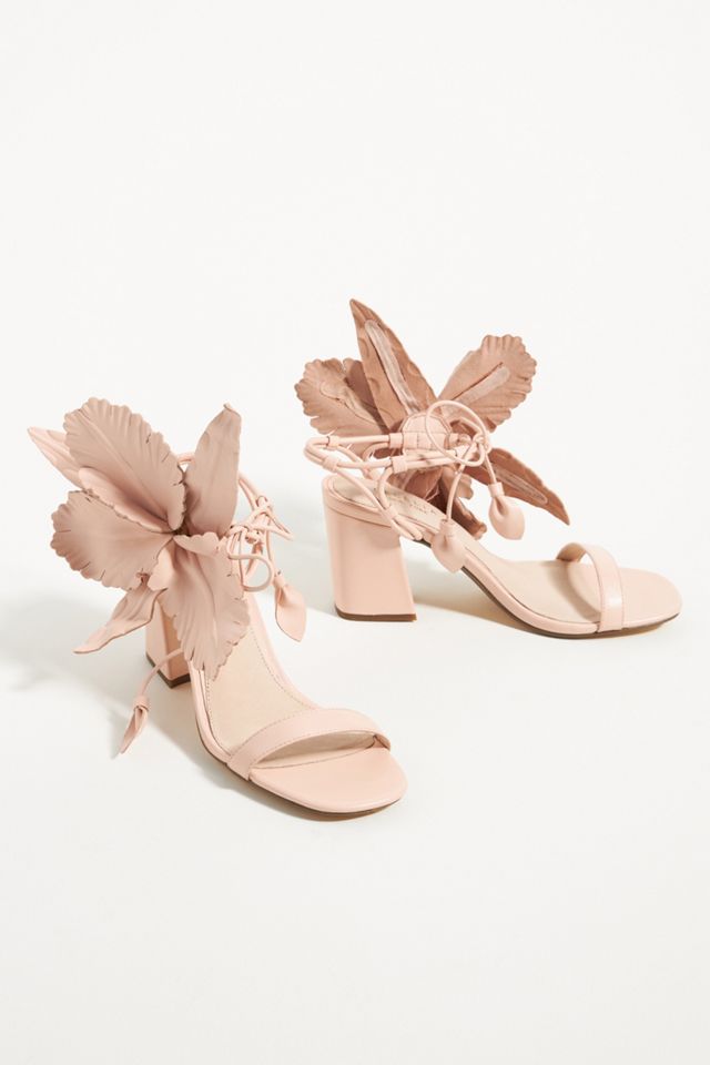 Cecelia New York Hibiscus Heeled Sandals | Anthropologie