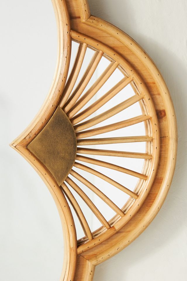 Quatrefoil Rattan Mirror #2