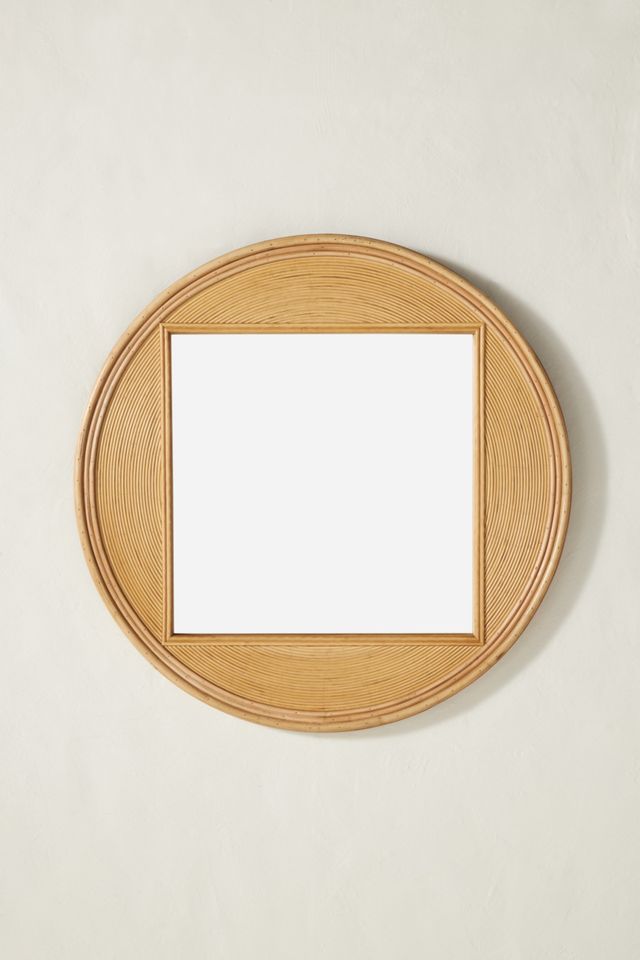 Maggi Rattan Mirror #1