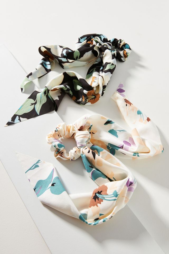 Lydia Scarf Scrunchie Set | Anthropologie