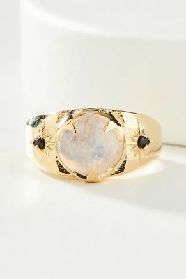 Studio Grun Luna Signet Ring | Anthropologie