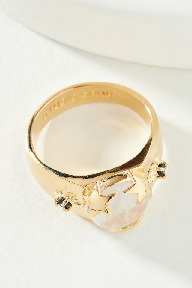 Studio Grun Luna Signet Ring | Anthropologie