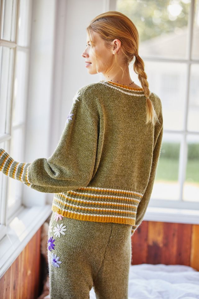 Floral Embroidered Cardigan #2