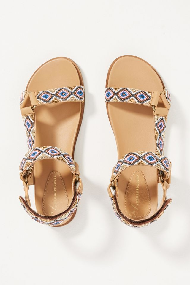 Alessandra Beaded Sandals #1