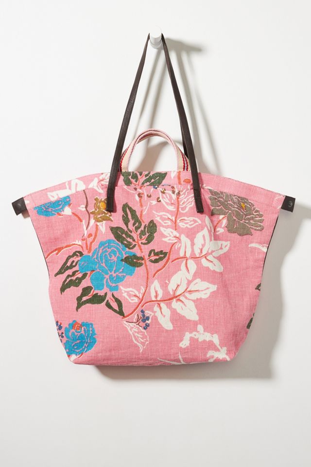 Pondicherry Linen Tote Bag Anthropologie