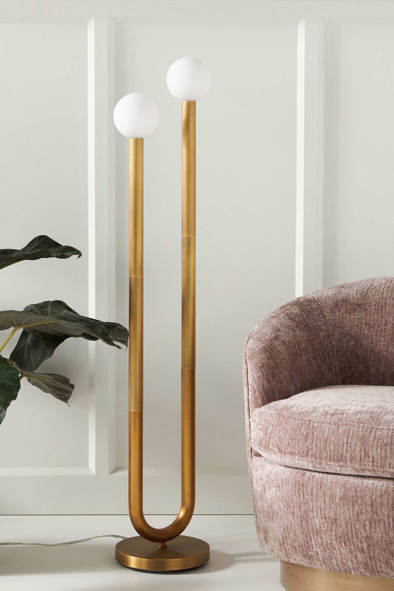 Happy Floor Lamp: Elegant Modern Lighting | Anthropologie