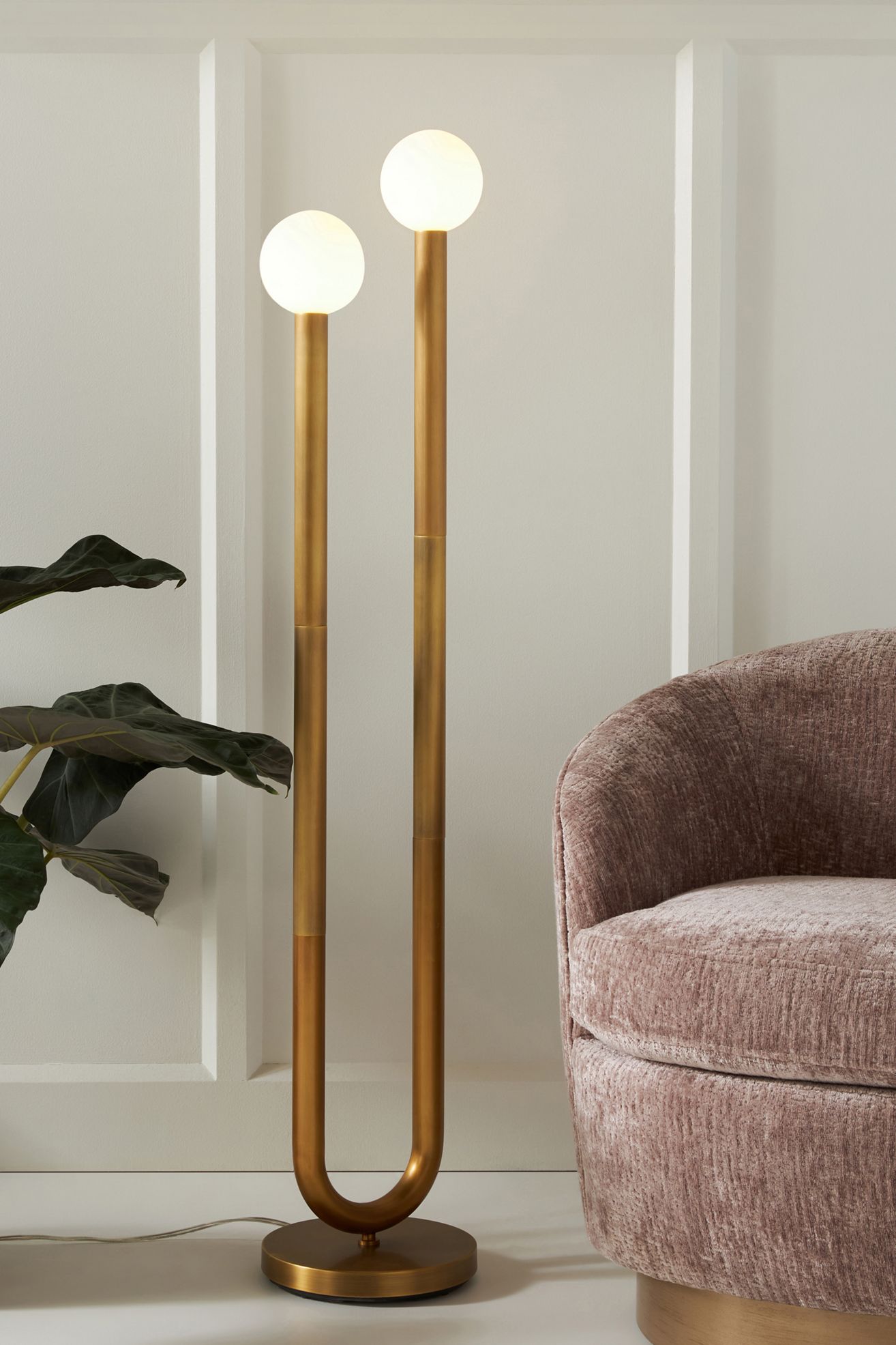 Happy Floor Lamp: Elegant Modern Lighting | Anthropologie