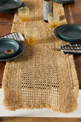 Iazid Raffia Table Runner