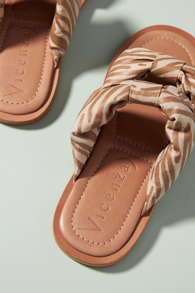 Puffy Knotted Slide Sandals #4