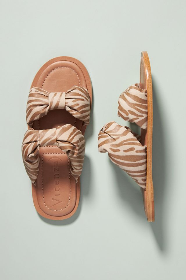 Puffy Knotted Slide Sandals #1