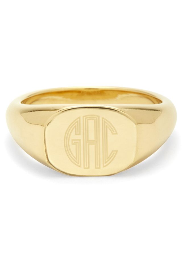 Monogram Signet Ring S00 - Fashion Jewelry