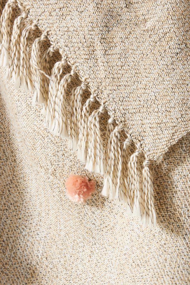 Polka Dot Pom Throw Blanket #1