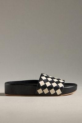 Beek Pelican Slide Sandals In Grey