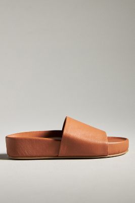 Shop Beek Pelican Slide Sandals In Brown