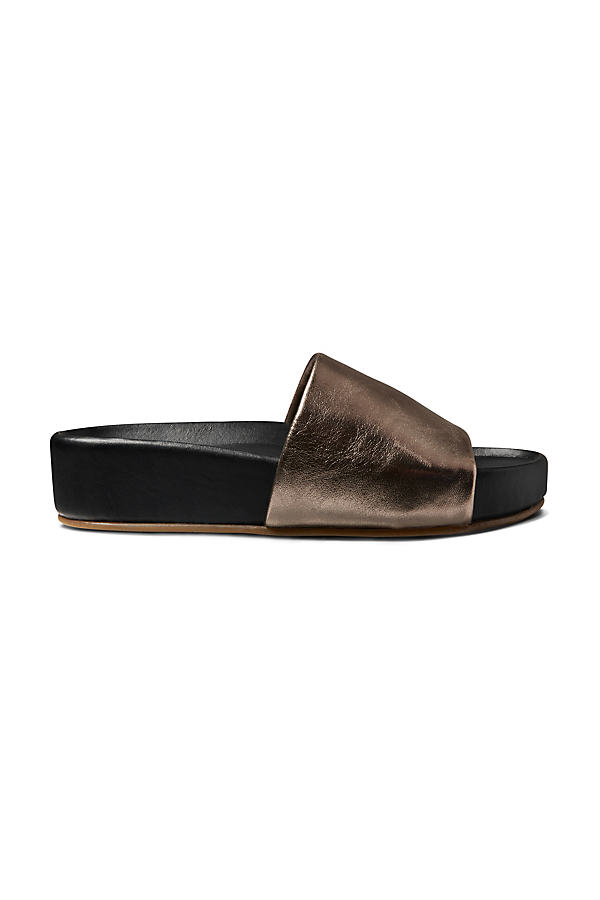 Shop Beek Pelican Slide Sandals In Brown