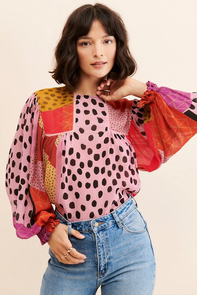 Bl-nk Miranda Peasant Blouse #3