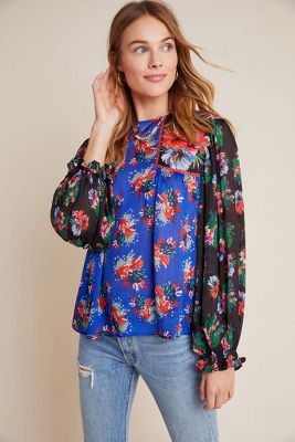 Bl-nk Miranda Peasant Blouse | Anthropologie