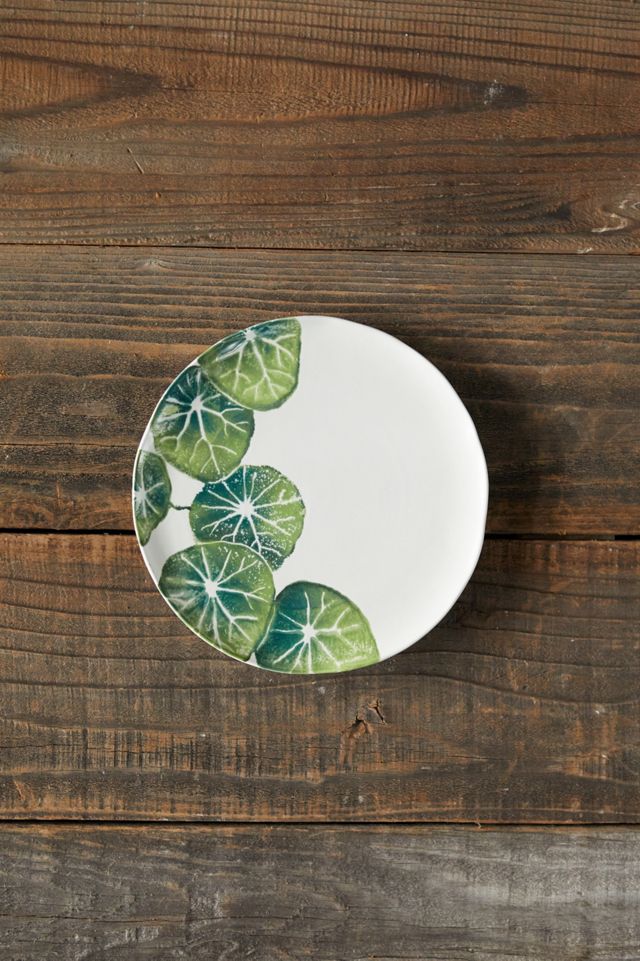 Green Leaves Salad Plate | AnthroHome