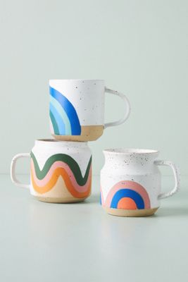 Commune Pottery Among The Rainbow Mug