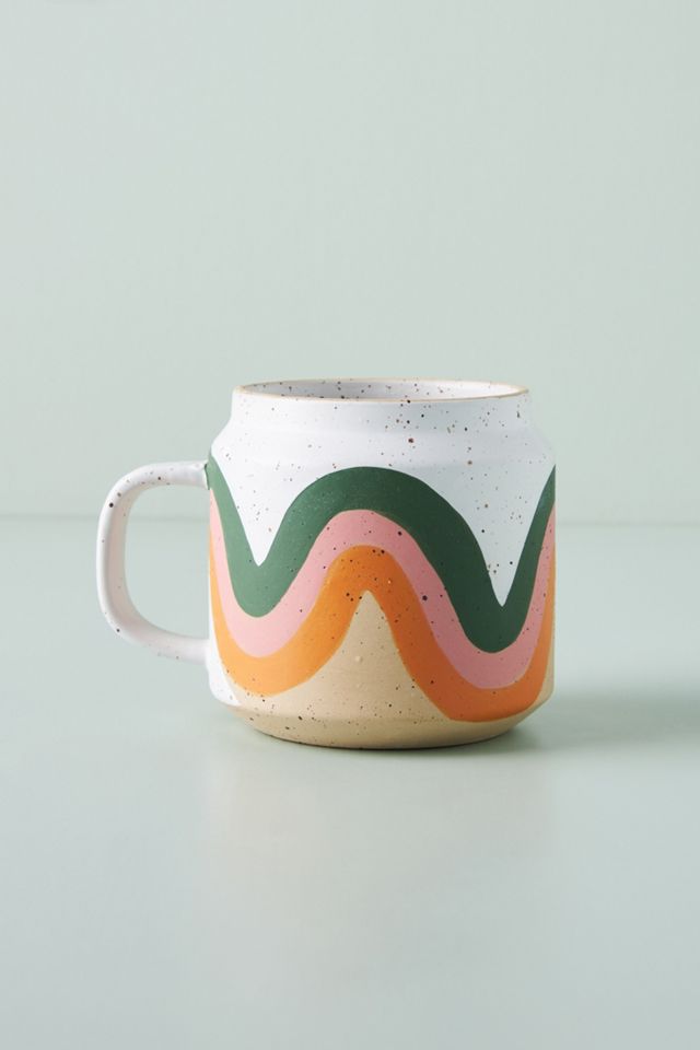Commune Pottery Among The Rainbow Mug #1