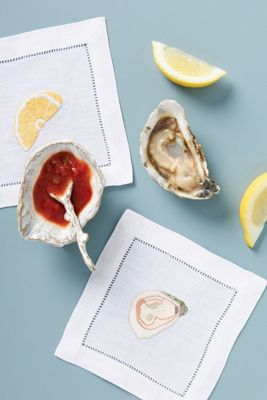 Oyster Shell Dish & Spoon Gift Set