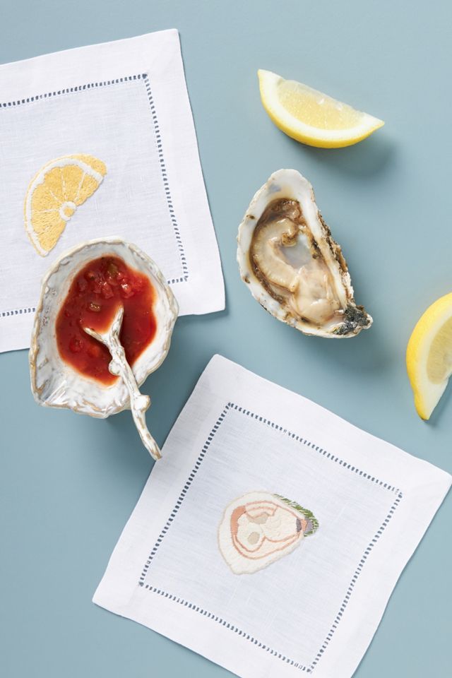 Oyster Shell Dish & Spoon Gift Set