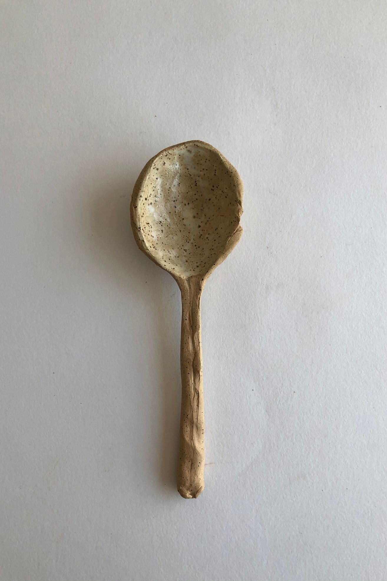 Gina DeSantis Ceramics Luna Large Spoon - Gray, One Size