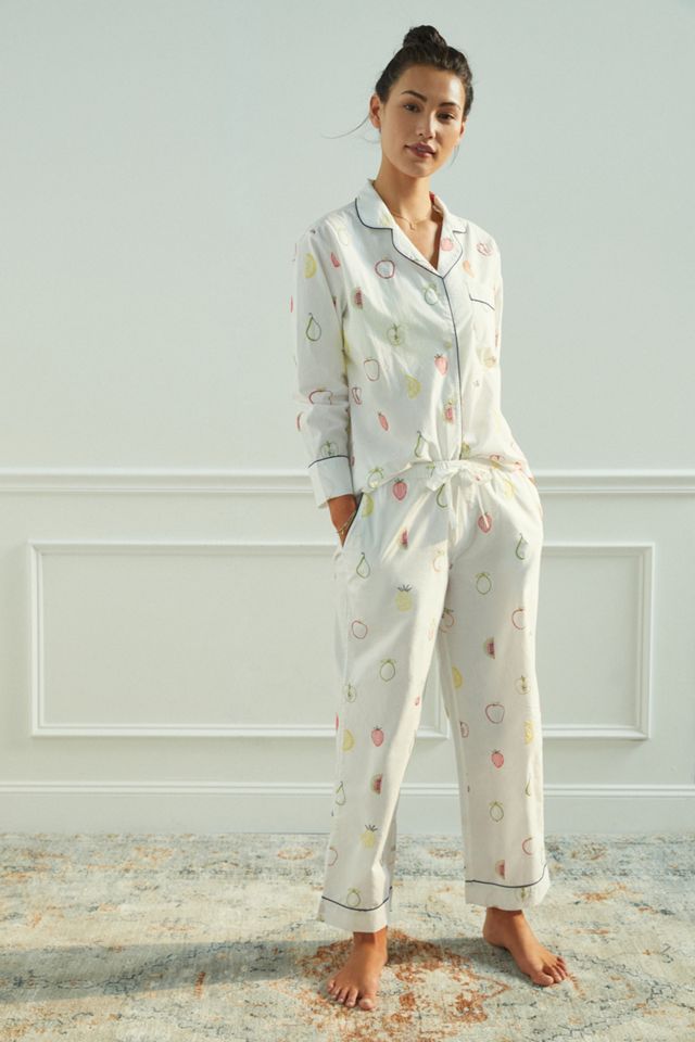Fruit Medley Embroidered Pajama Set #1