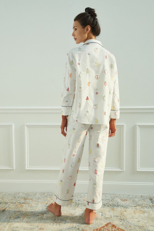 Fruit Medley Embroidered Pajama Set #3