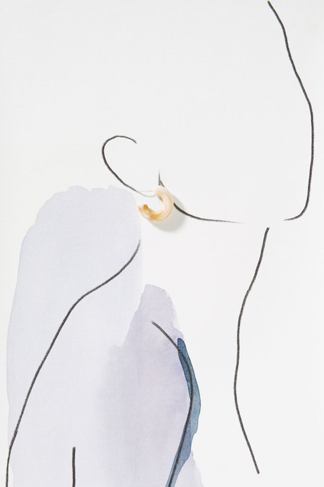 Sophie Resin Hoop Earrings #3