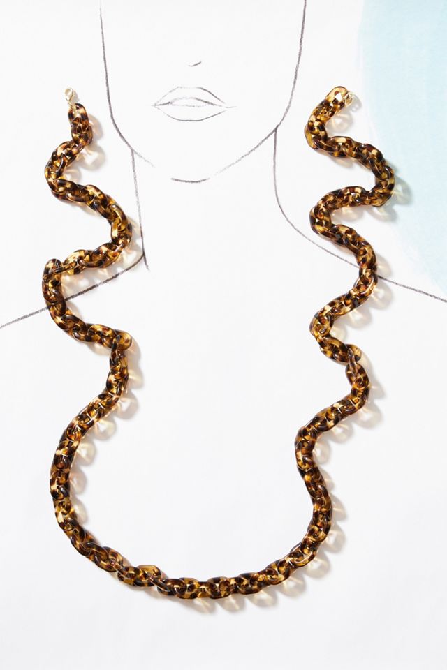 Trudie Resin Link Necklace #2