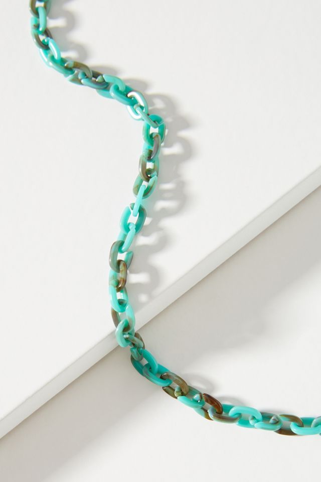 Sally Resin Link Necklace #1