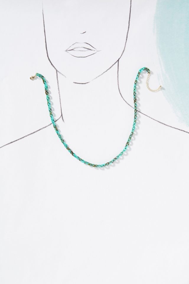 Sally Resin Link Necklace #2