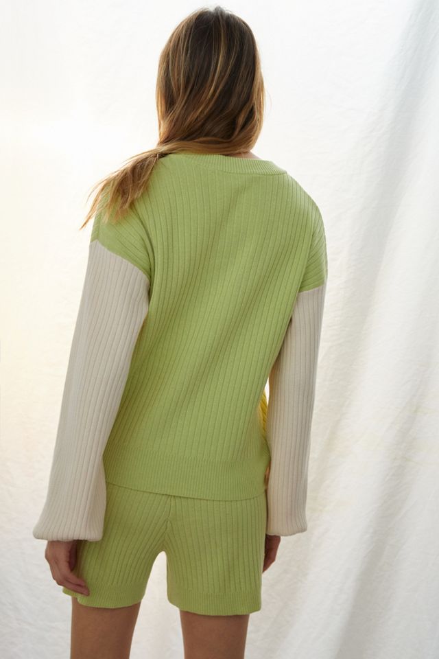 Colorblocked Knit Lounge Set #1